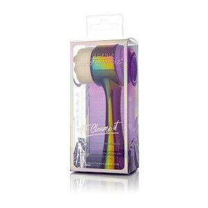 Almost Famous Clean Freak 2-in-1 Exfoliator Brush Purple- New